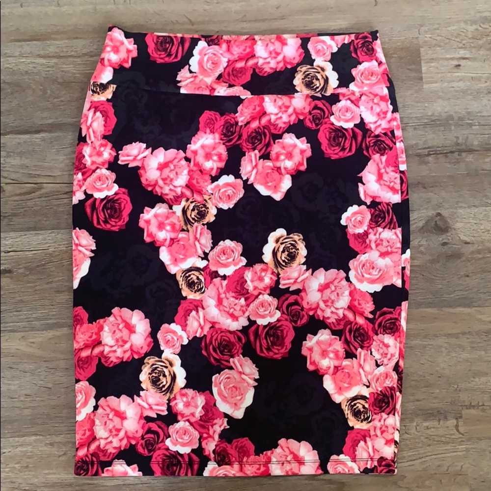Floral pencil skirt